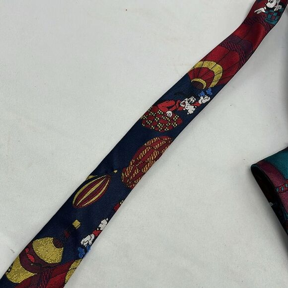 Vintage Balancine Mickey & Goofy Balloon The Tie Works Disney Tie - Picture 4 of 7